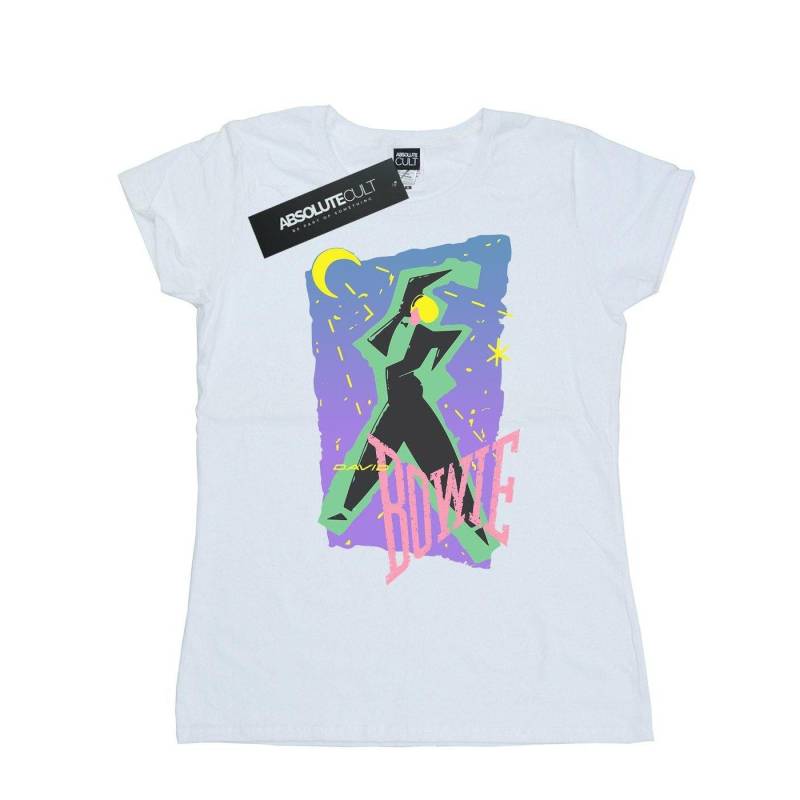 Moonlight Dance Tshirt Damen Weiss L von David Bowie