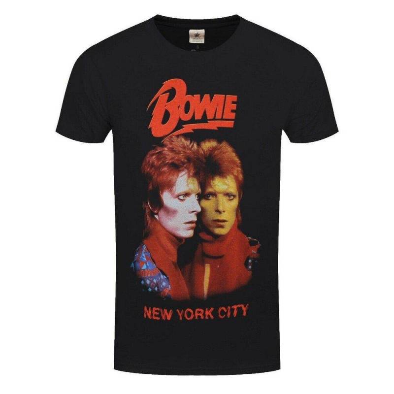 New York City Tshirt Damen Schwarz L von David Bowie