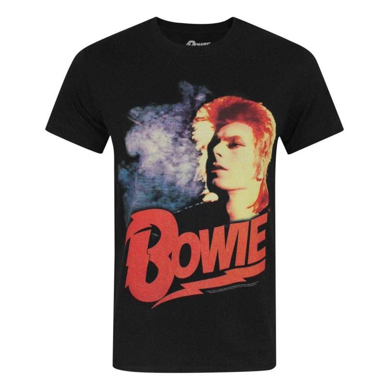 Offizielles Retro Tshirt Herren Schwarz XL von David Bowie