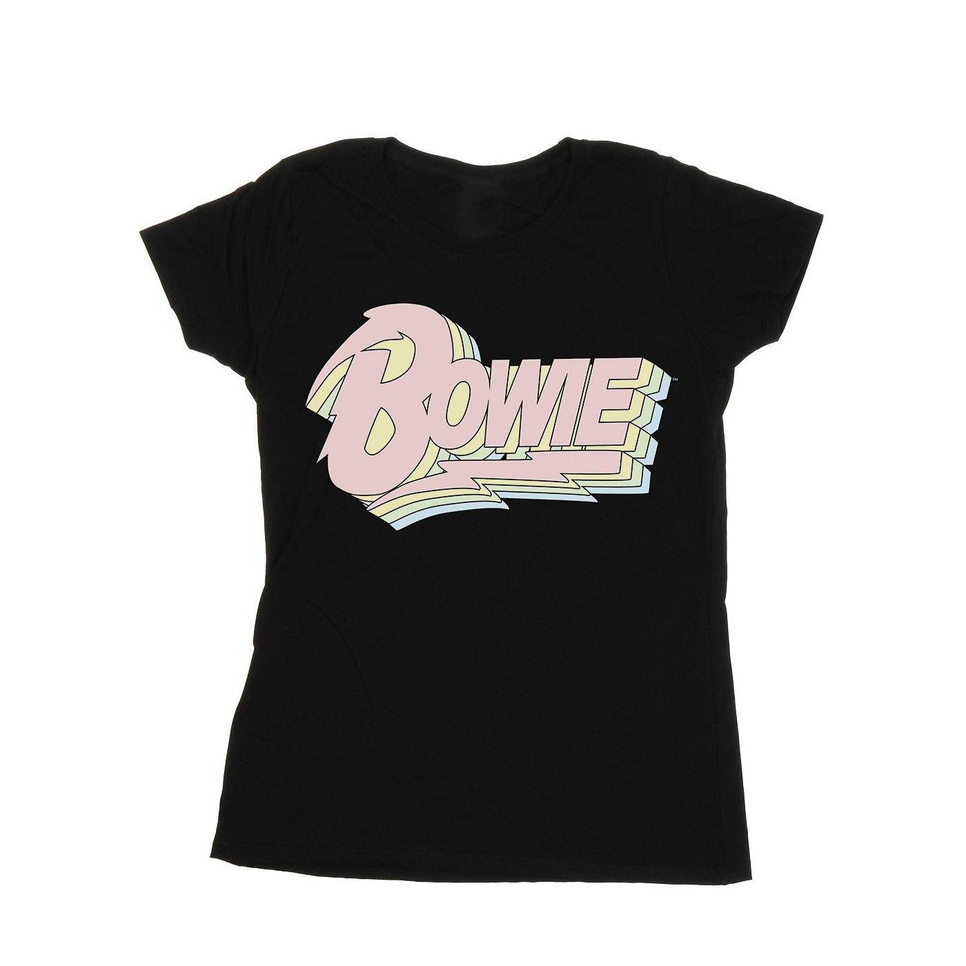 Pastel Bowie Tshirt Damen Schwarz XXL von David Bowie