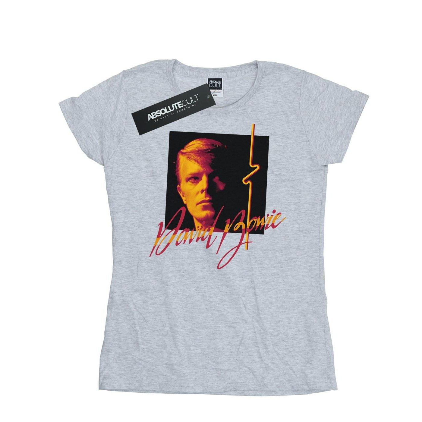 Photo Angle 90s Tshirt Damen Grau L von David Bowie