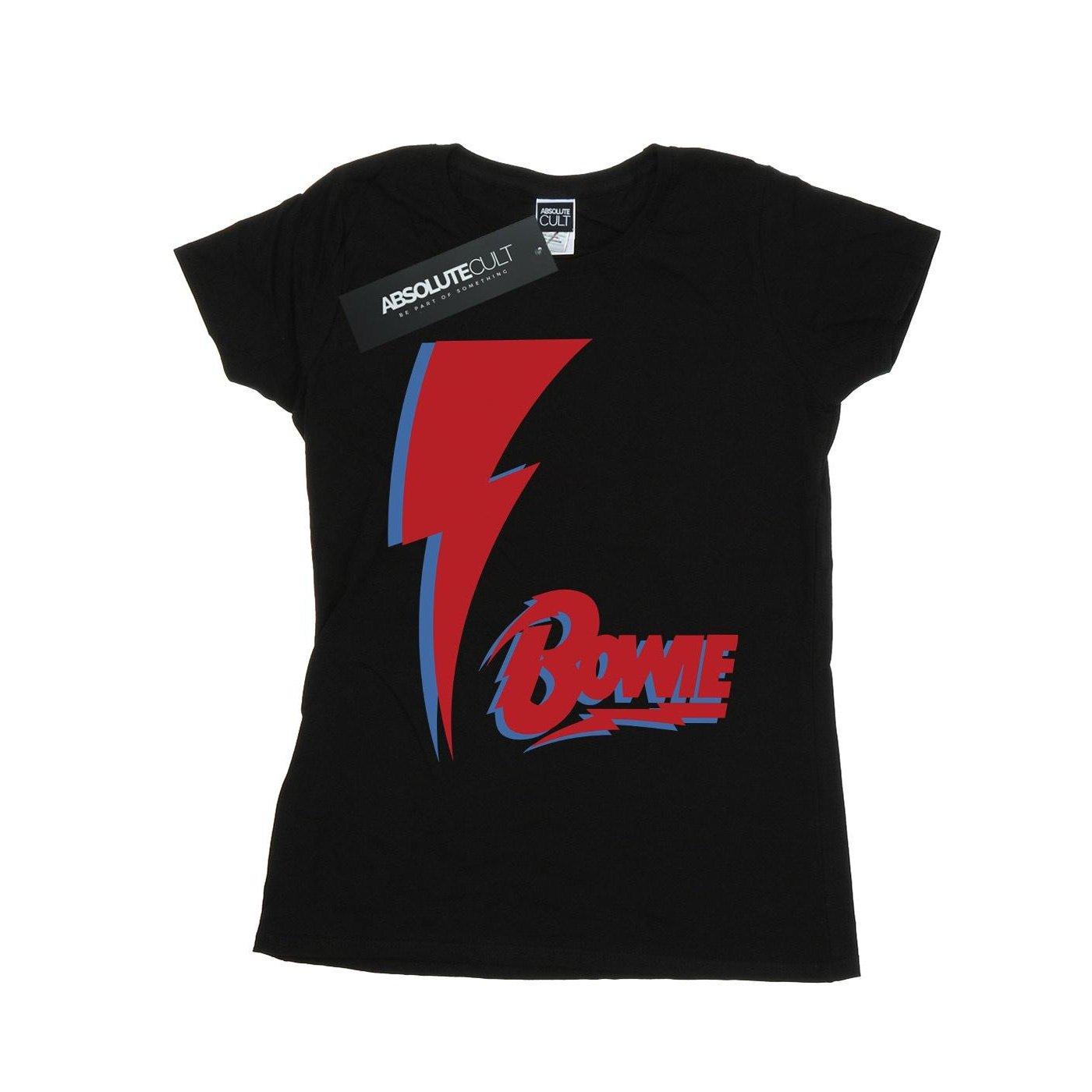 Red Bolt Tshirt Damen Schwarz L von David Bowie