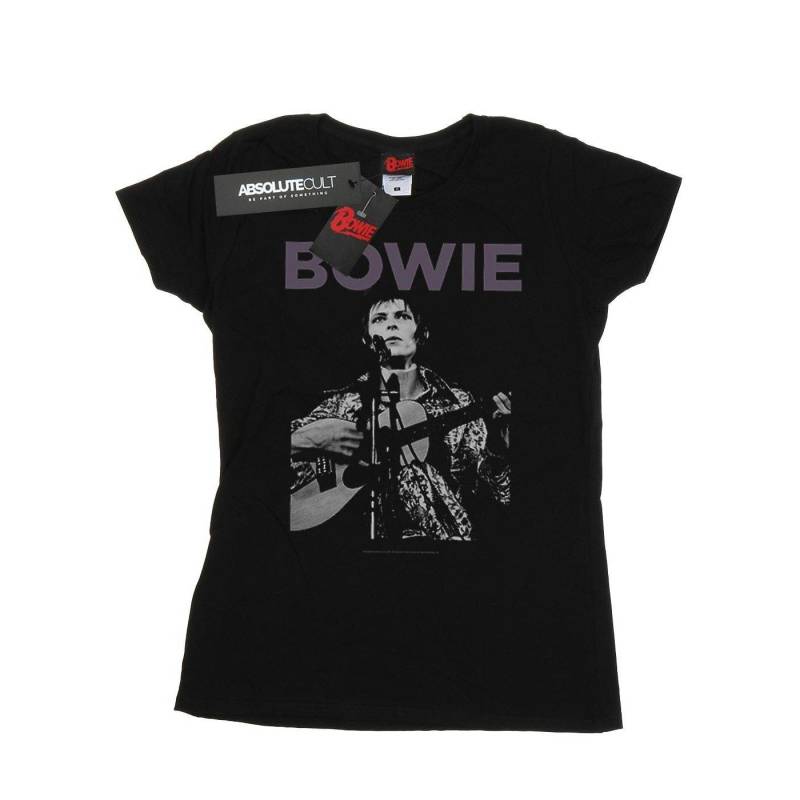 Rock Poster Tshirt Damen Schwarz XL von David Bowie