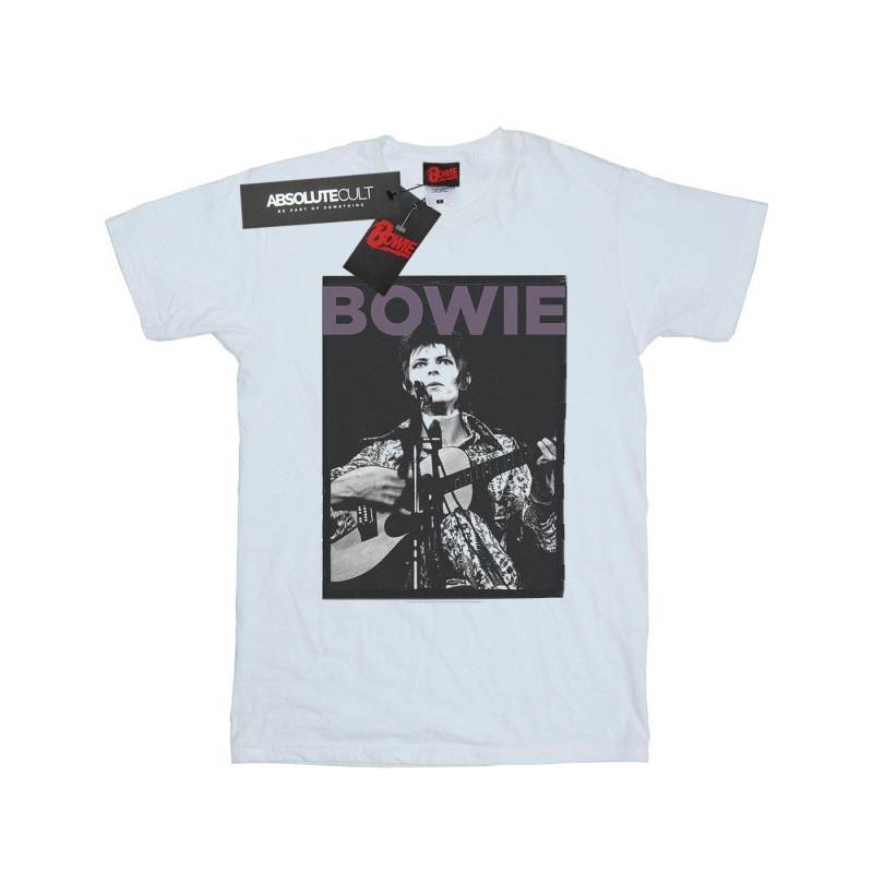 Rock Poster Tshirt Jungen Weiss 128 von David Bowie