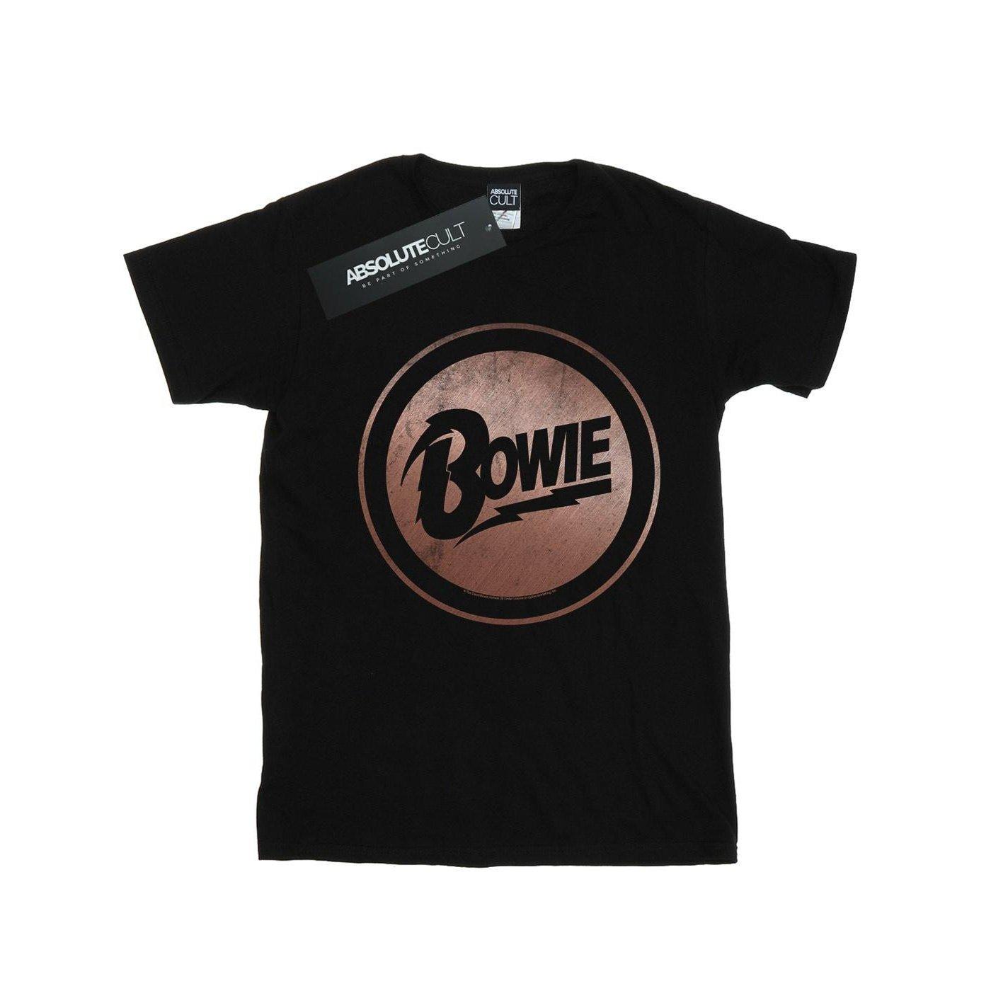 Rose Gold Circle Tshirt Jungen Schwarz 116 von David Bowie