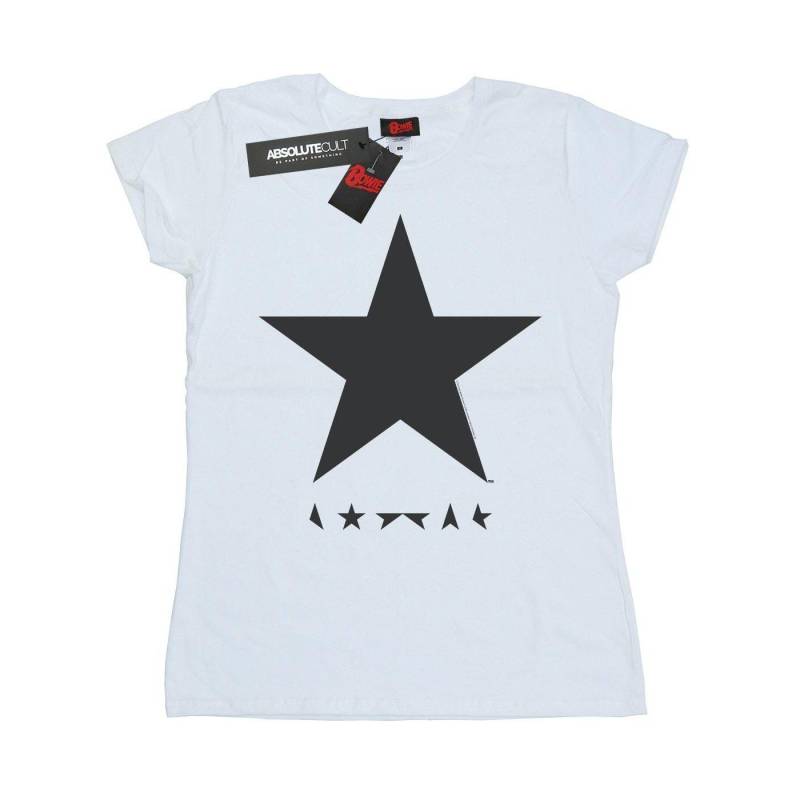 Star Logo Tshirt Damen Weiss L von David Bowie