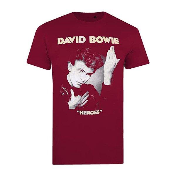 We Can Be Heroes Just For One Day Tshirt Herren Bordeaux L von David Bowie