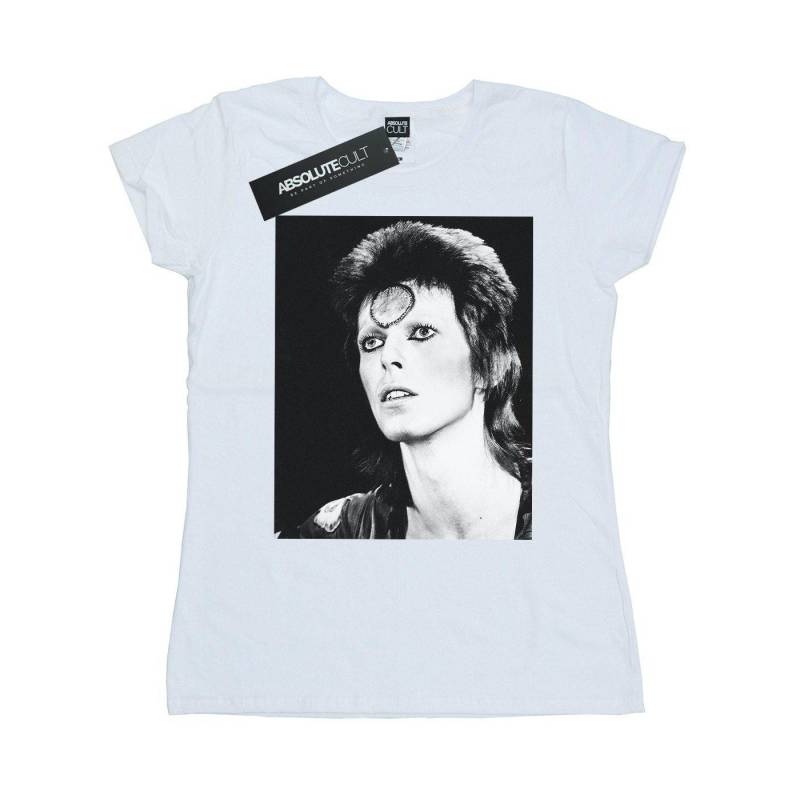 Ziggy Looking Tshirt Damen Weiss XL von David Bowie