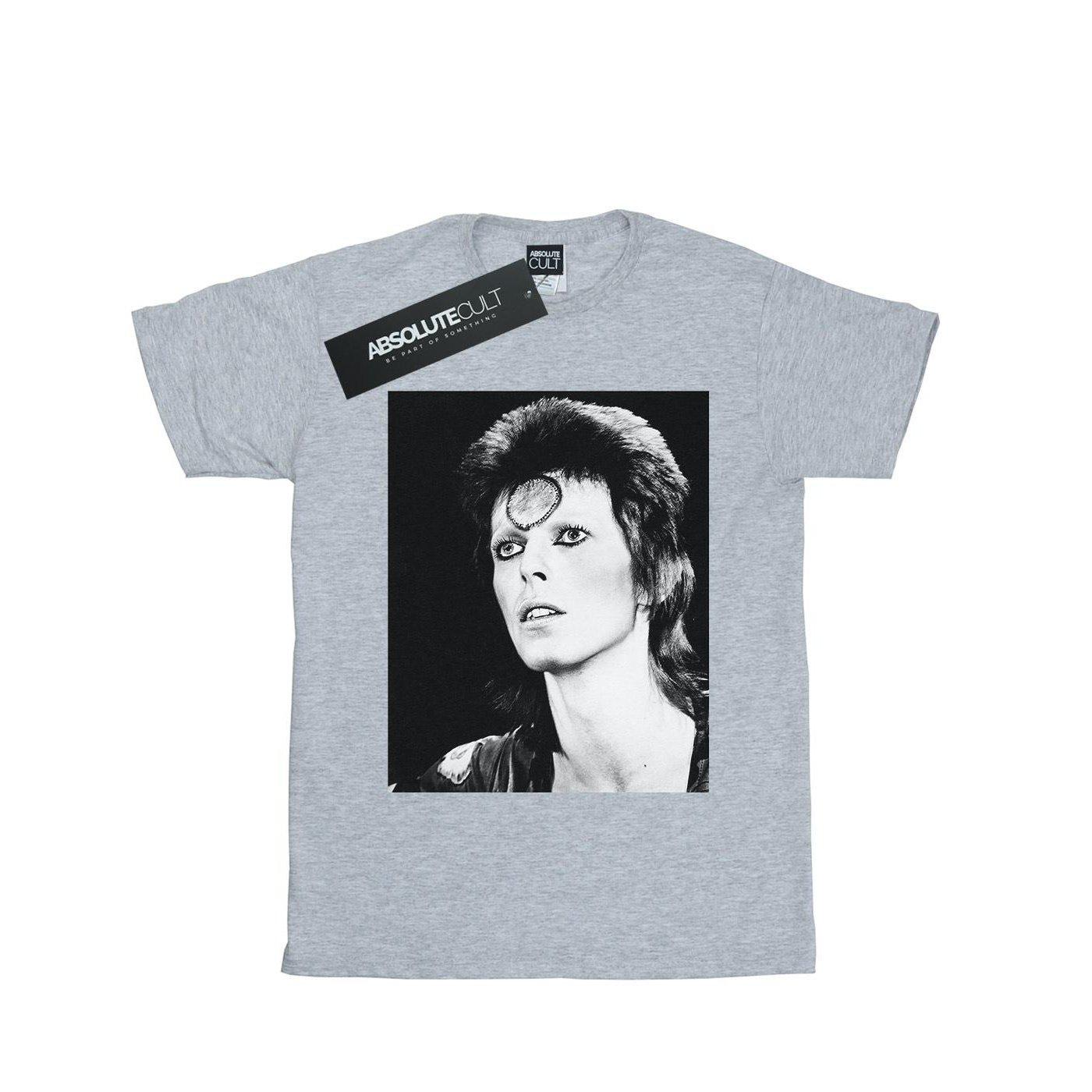 Ziggy Looking Tshirt Jungen Grau 128 von David Bowie