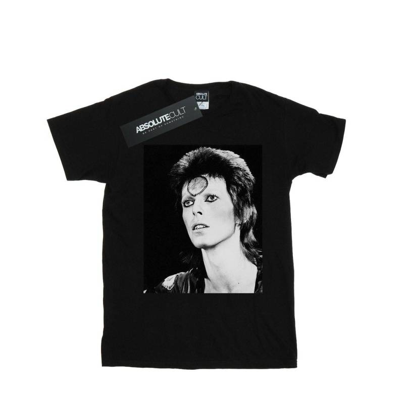 Ziggy Looking Tshirt Jungen Schwarz 116 von David Bowie