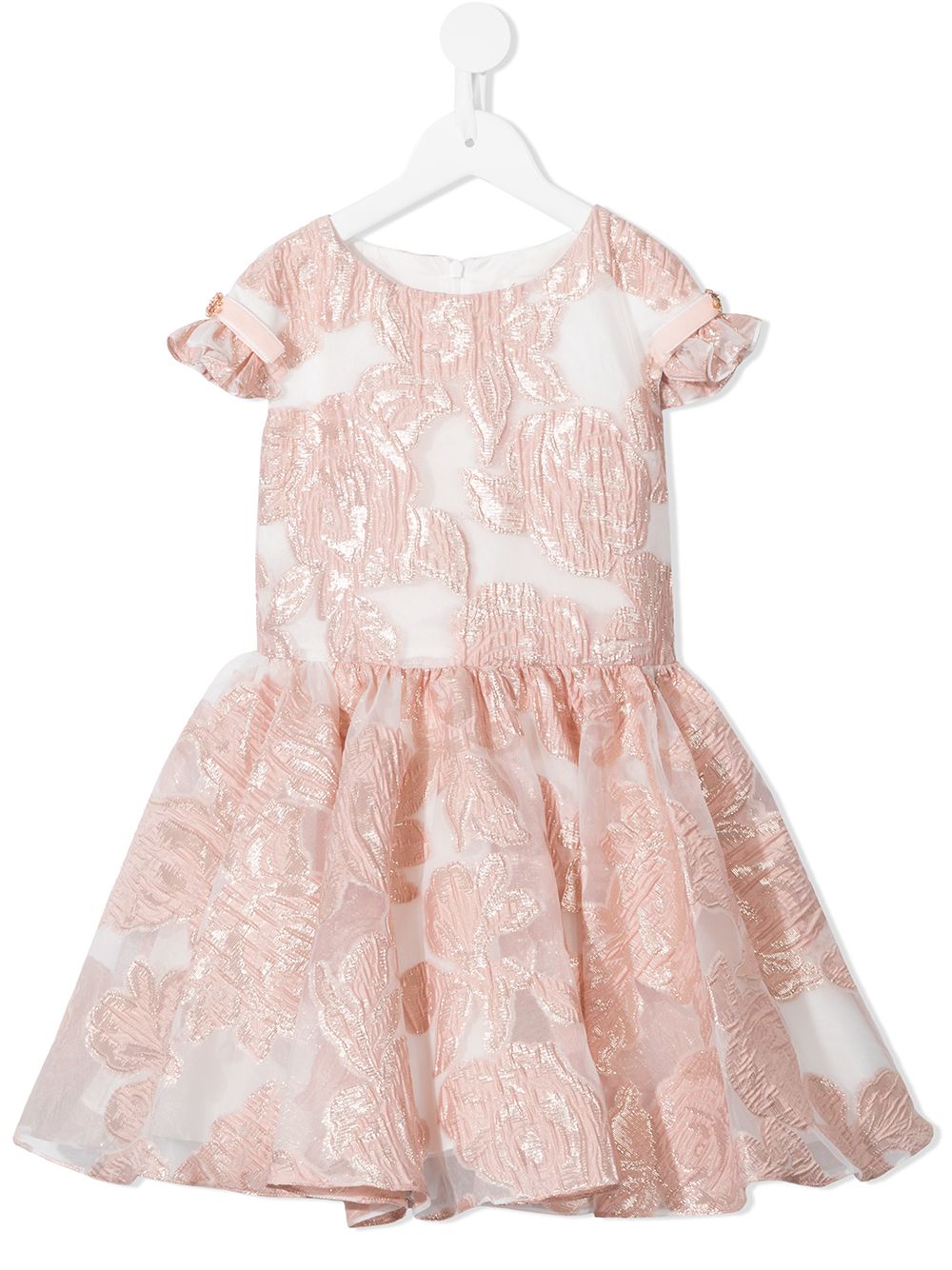 David Charles floral jacquard dress - Pink