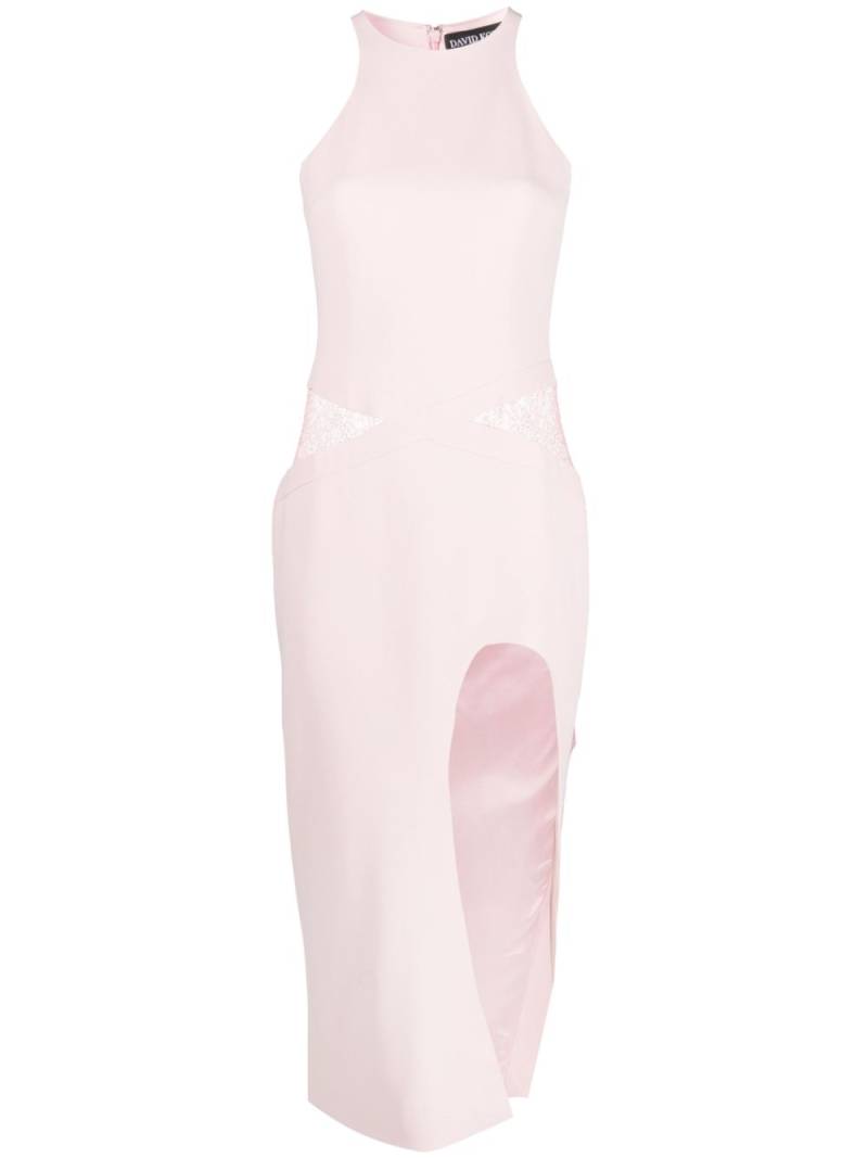 David Koma front-slit midi dress - Pink von David Koma