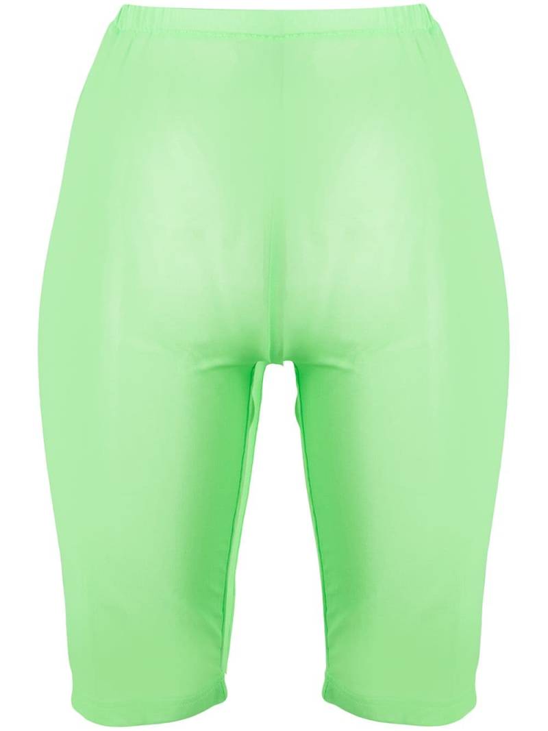 David Koma high-rise cycling shorts - Green von David Koma