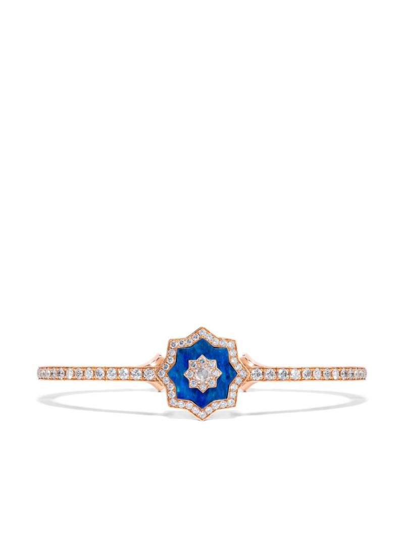 David Morris 18kt rose gold Astra diamond and opal bracelet von David Morris