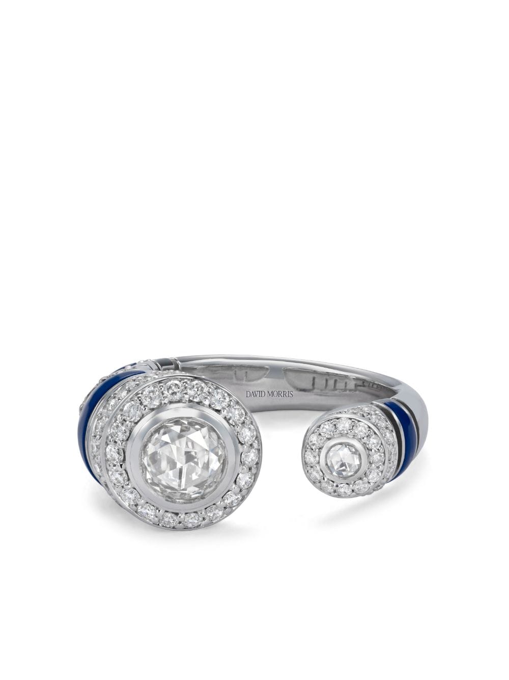 David Morris 18kt white gold Asiyah diamond ring - Silver von David Morris