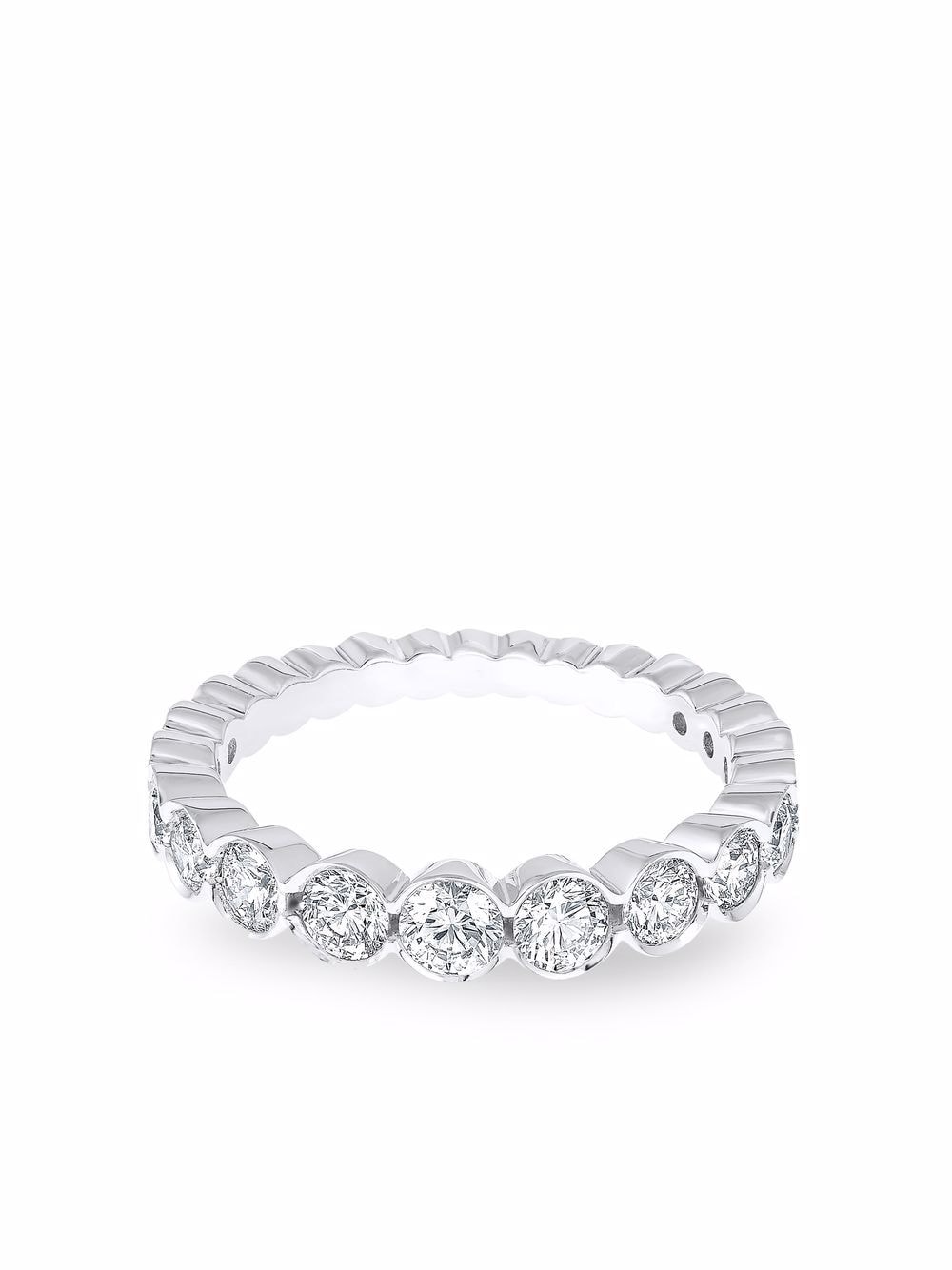 David Morris 18kt white gold Elizabeth diamond eternity ring - Silver von David Morris