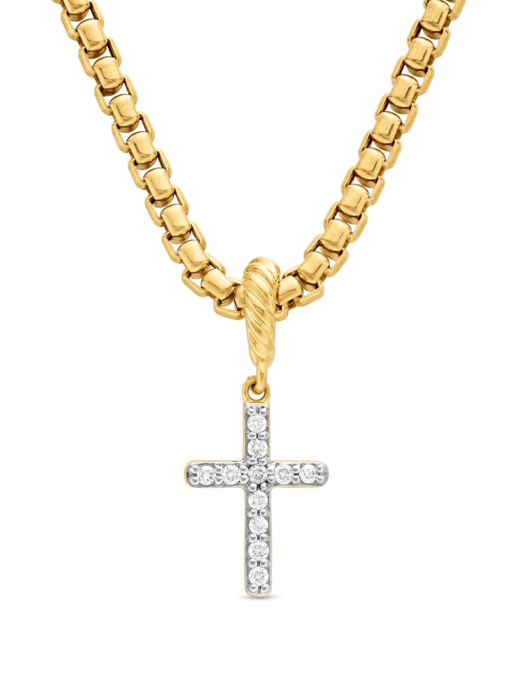 David Yurman 18K yellow gold Cross Amulet necklace von David Yurman