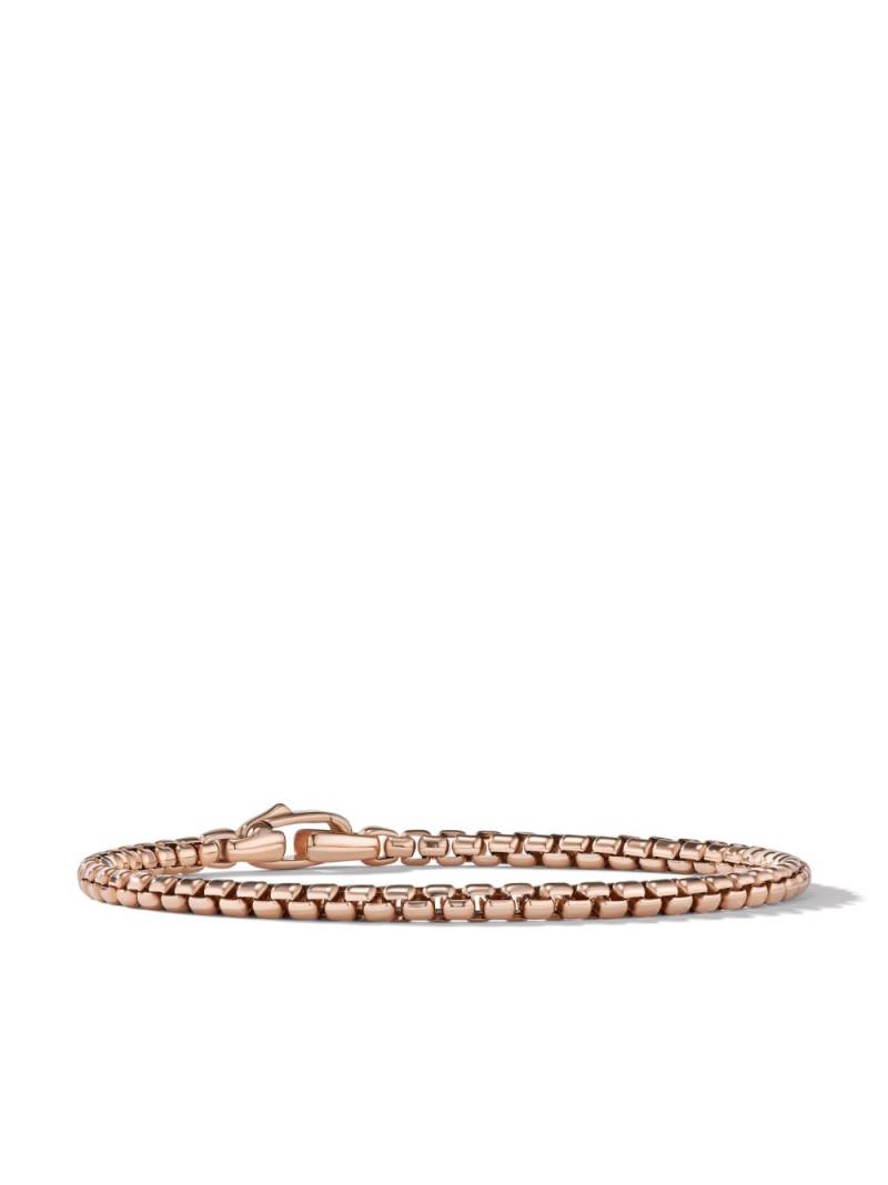 David Yurman 18kt rose gold 3.4mm Box Chain bracelet - Pink von David Yurman