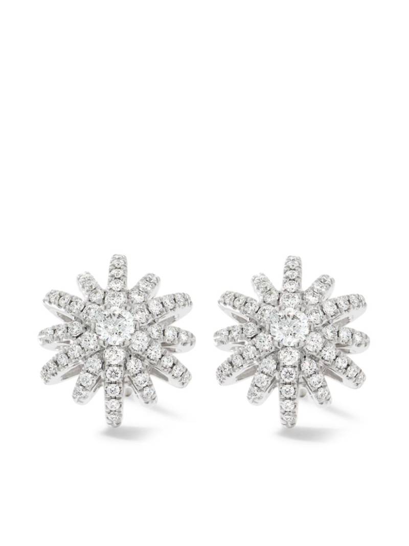 David Yurman 18kt white gold Starburst diamond earrings - Silver von David Yurman