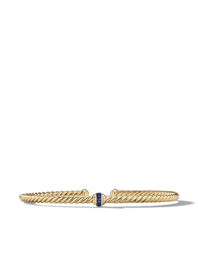 David Yurman 18kt yellow gold Cable Classics Centre Station bracelet von David Yurman