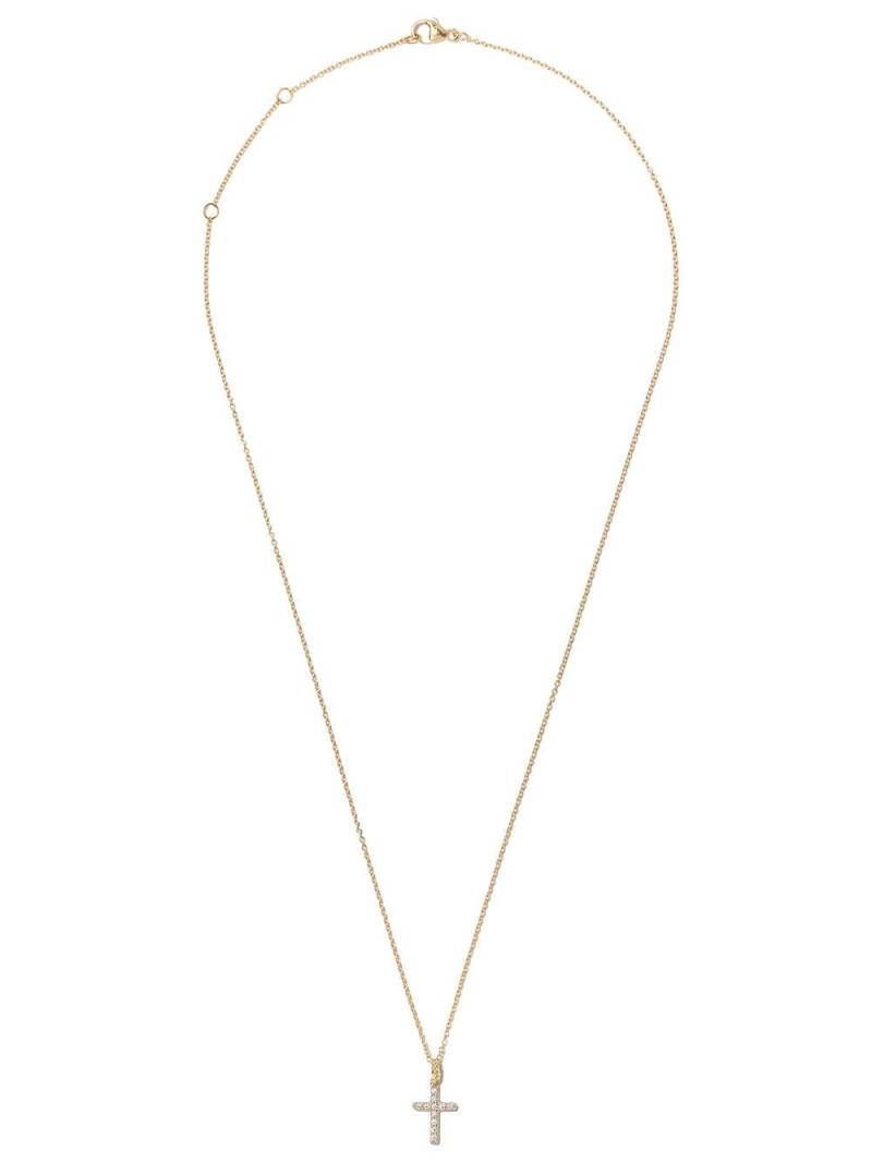 David Yurman 18kt yellow gold Cable Collectibles Cross diamond necklace von David Yurman