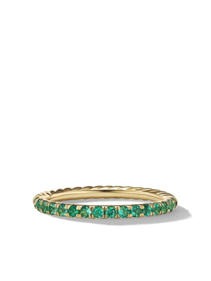 David Yurman 18kt yellow gold Cable Collectibles emerald ring von David Yurman