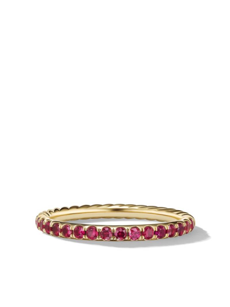 David Yurman 18kt yellow gold Cable Collectibles ruby ring von David Yurman