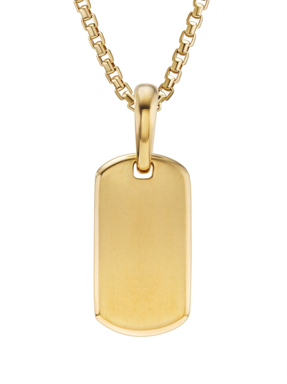 David Yurman 18kt yellow gold Chevron tag von David Yurman