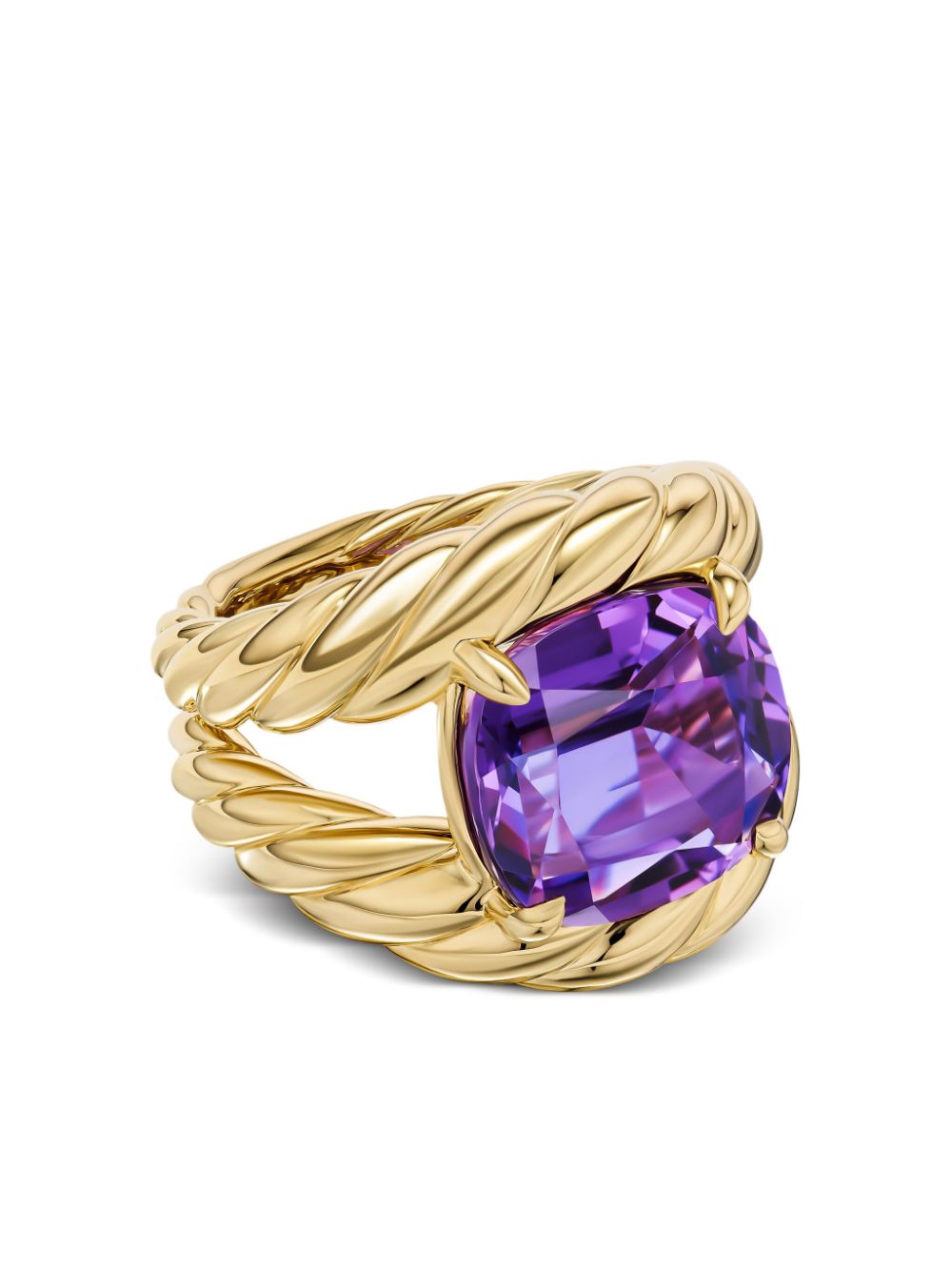 David Yurman 18kt yellow gold Marbella amethyst ring von David Yurman