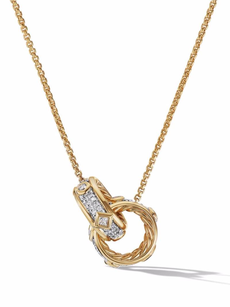 David Yurman 18kt yellow gold Modern Renaissance diamond pendant necklace von David Yurman