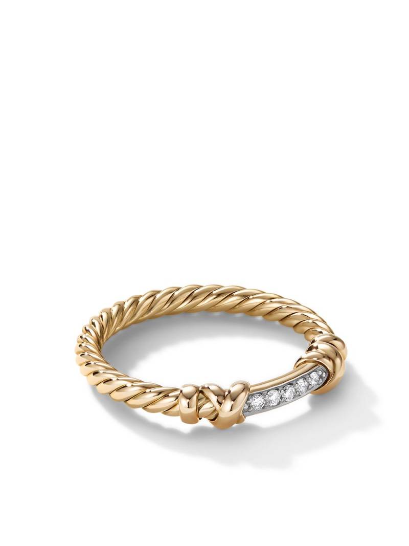 David Yurman 18kt yellow gold Petite Helena Wrap diamond ring von David Yurman