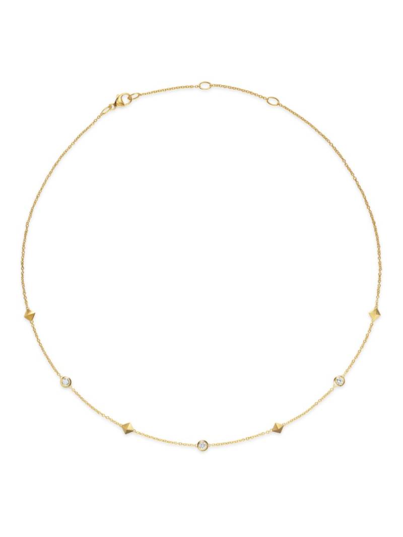 David Yurman 18kt yellow gold Renaiss Station diamond necklace von David Yurman