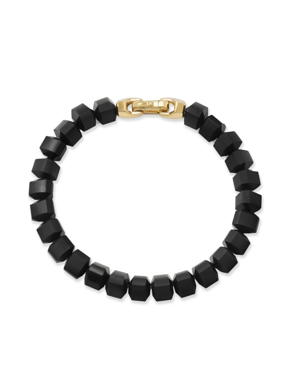 David Yurman 18kt yellow gold Spiritual Beads onyx bracelet - Black von David Yurman