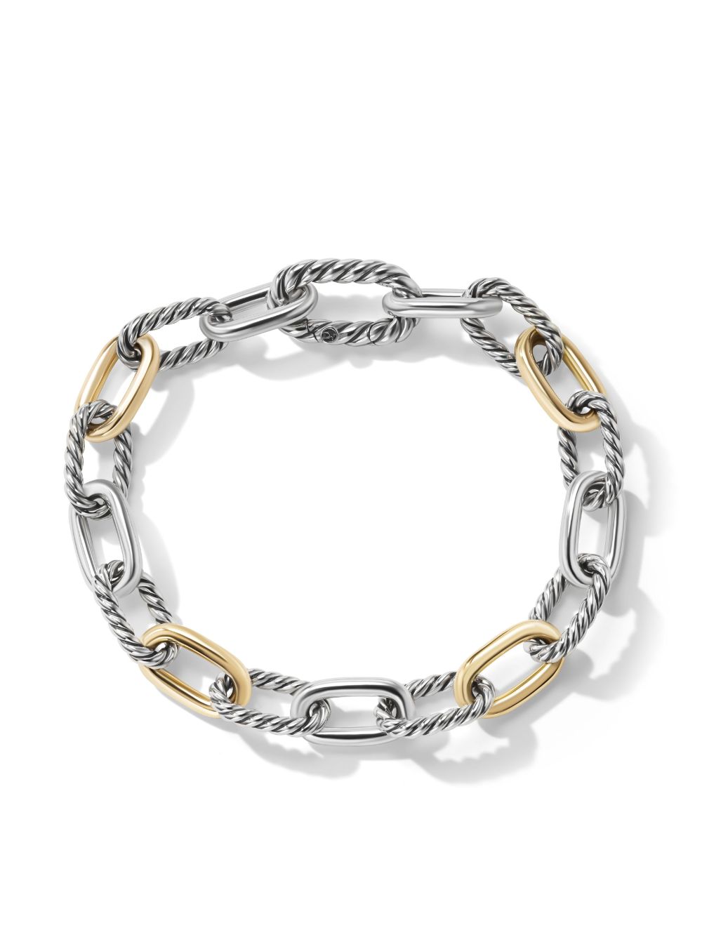 David Yurman 18kt yellow gold and silver Madison 8.5mm chain bracelet von David Yurman