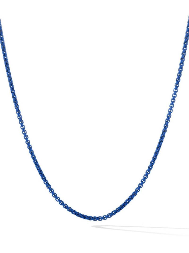 David Yurman sterling silver Box Chain necklace - Blue von David Yurman