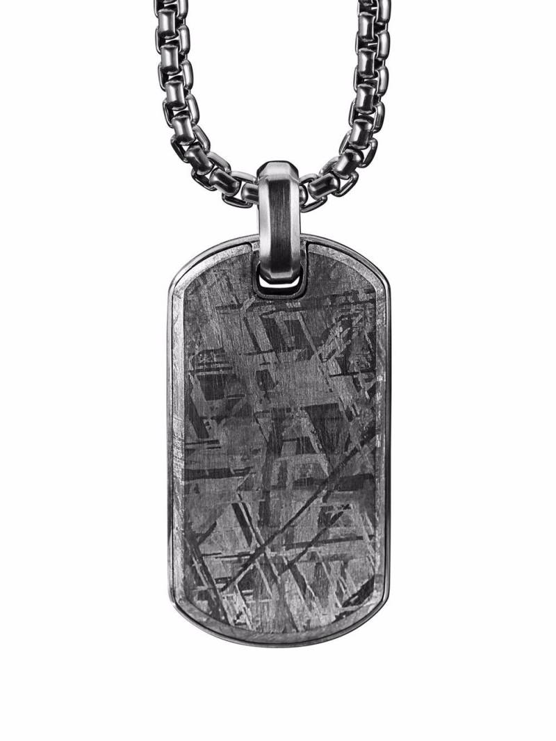 David Yurman 42mm Meteorite Tag pendant - Silver von David Yurman