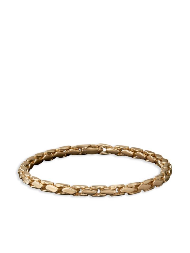 David Yurman 18kt yellow gold Fluted chain bracelet von David Yurman