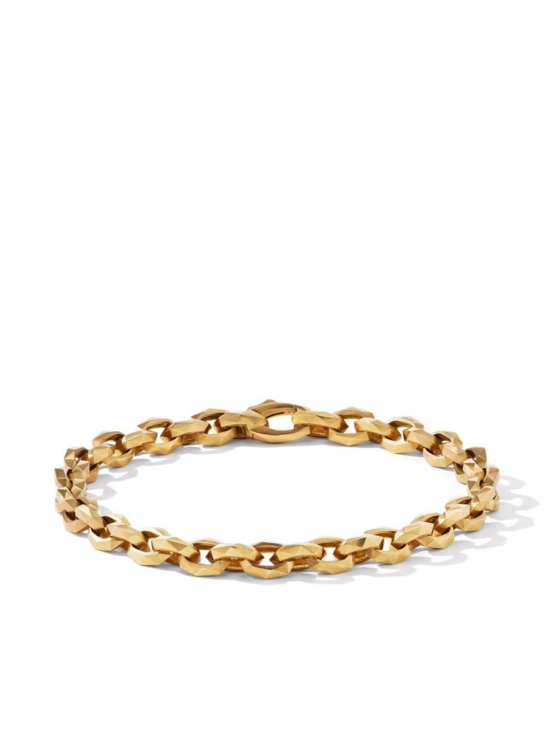 David Yurman 7mm 18kt yellow gold torqued chain bracelet von David Yurman