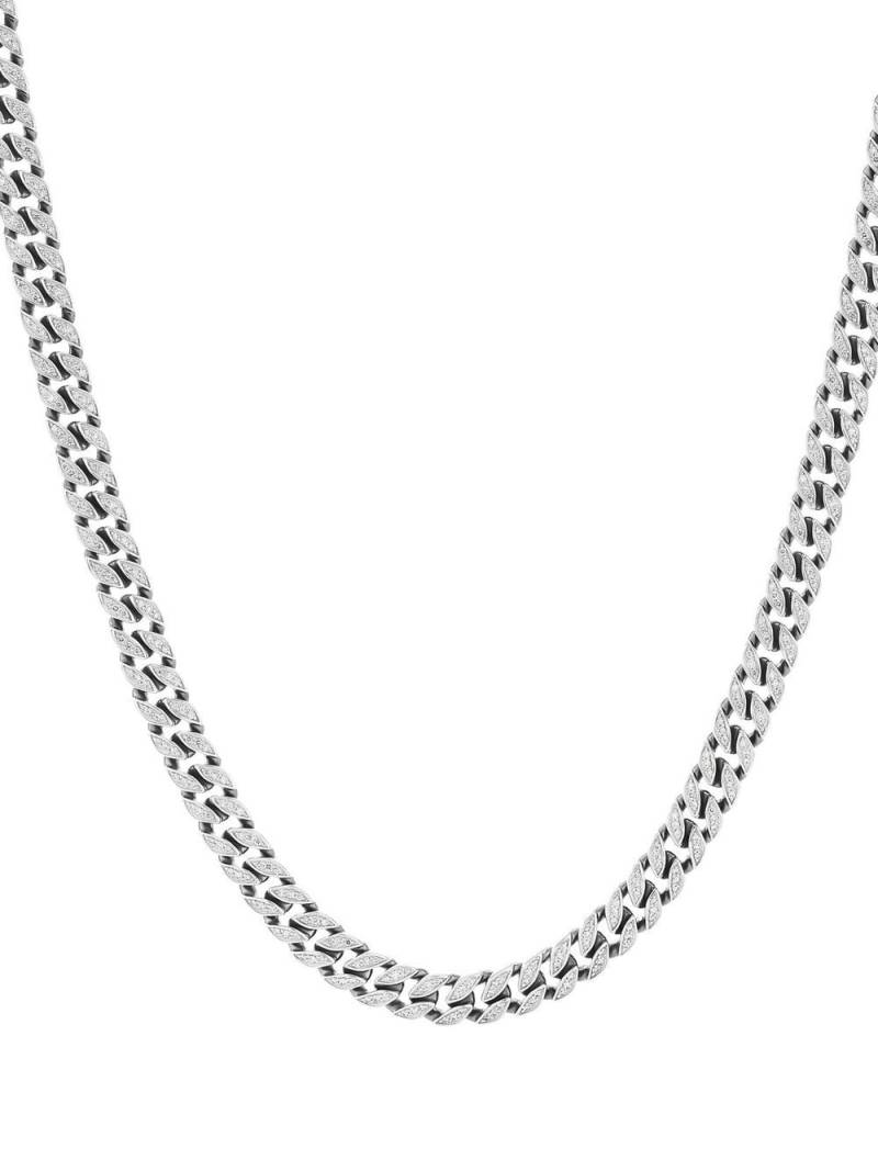 David Yurman 8mm diamond curb chain necklace - Silver von David Yurman