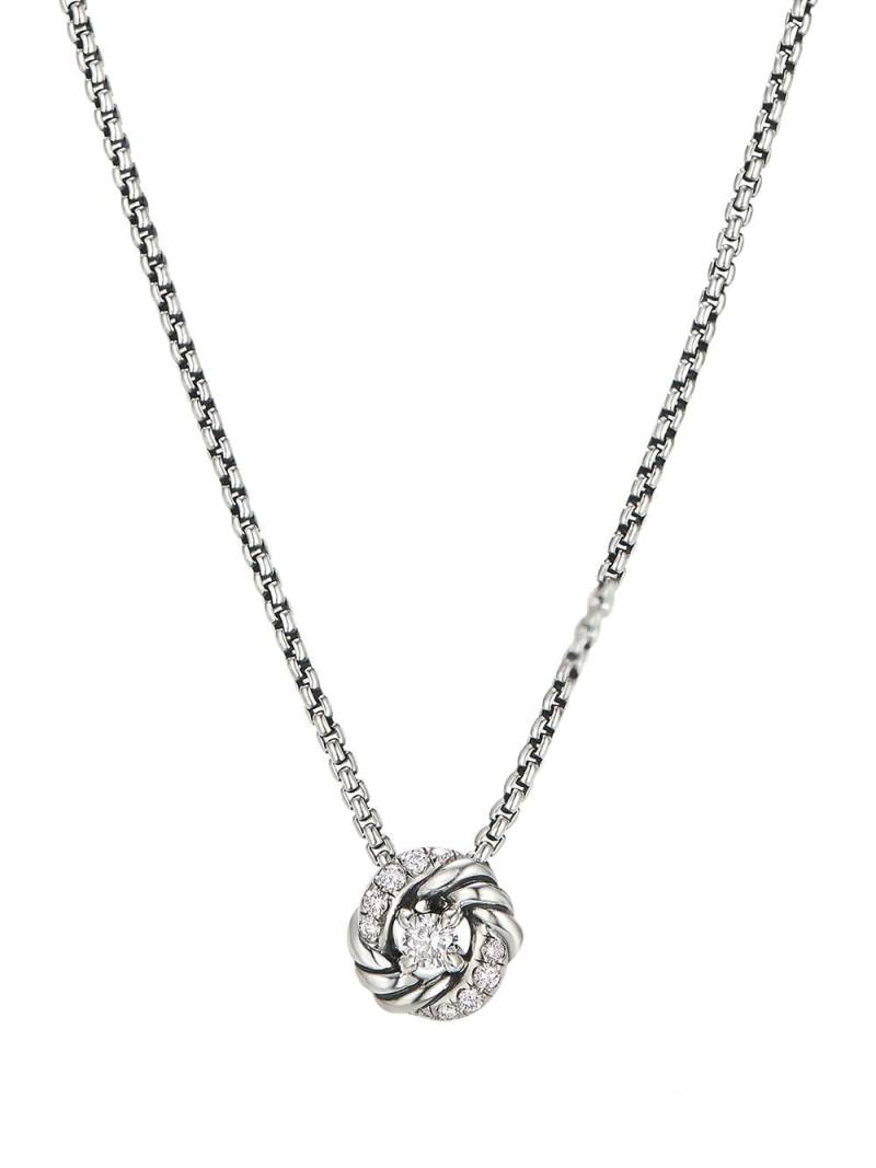 David Yurman sterling silver Petite Infinity diamond necklace von David Yurman