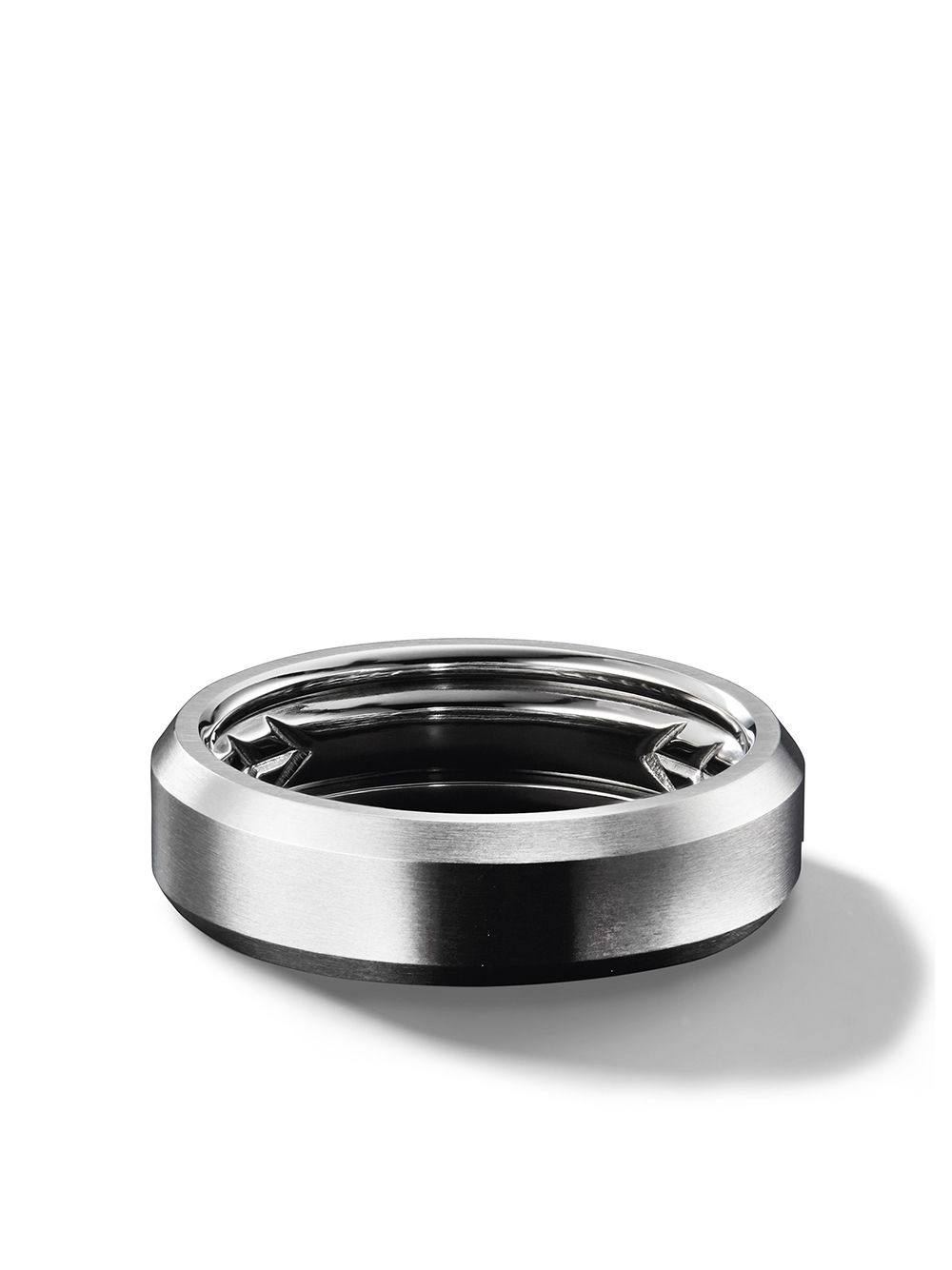 David Yurman Beveled band ring - Silver von David Yurman