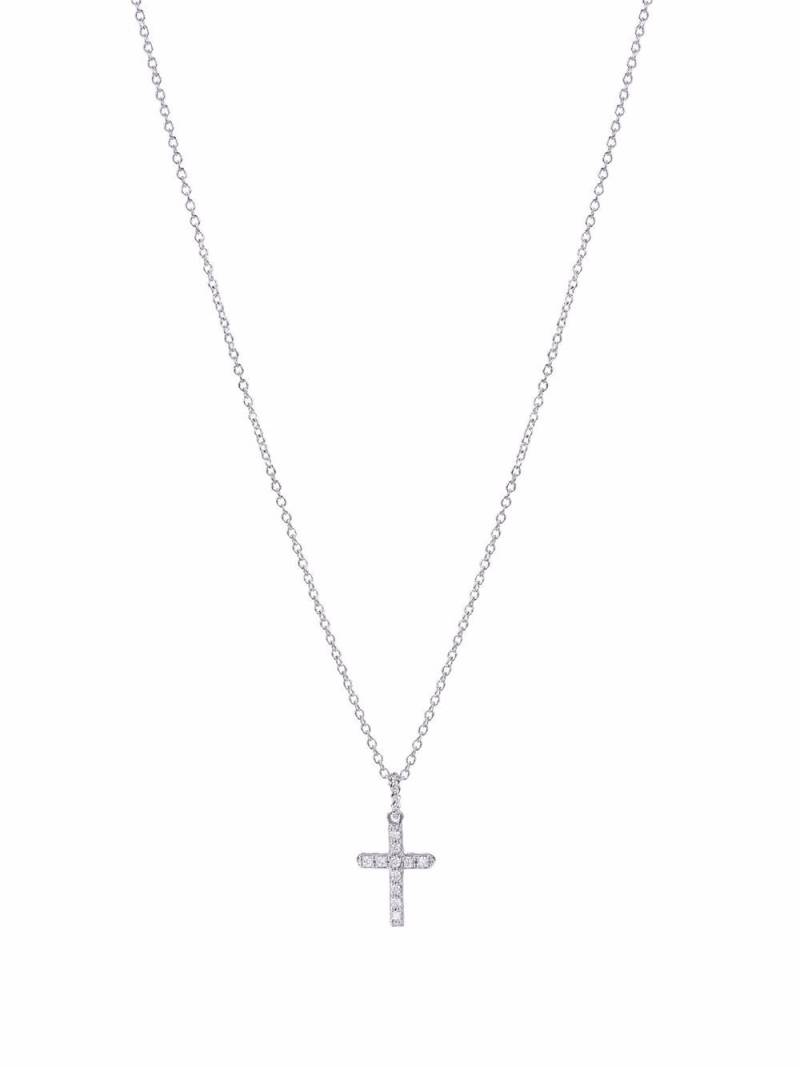 David Yurman 18kt white gold Cable Collectibles Cross diamond necklace - Silver von David Yurman