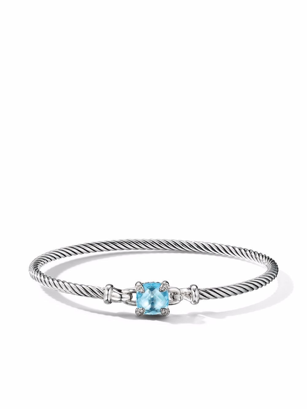 David Yurman sterling silver Chatelaine topaz and diamond bracelet von David Yurman