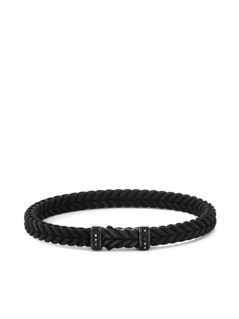 David Yurman Chevron braided diamond bracelet - Black von David Yurman