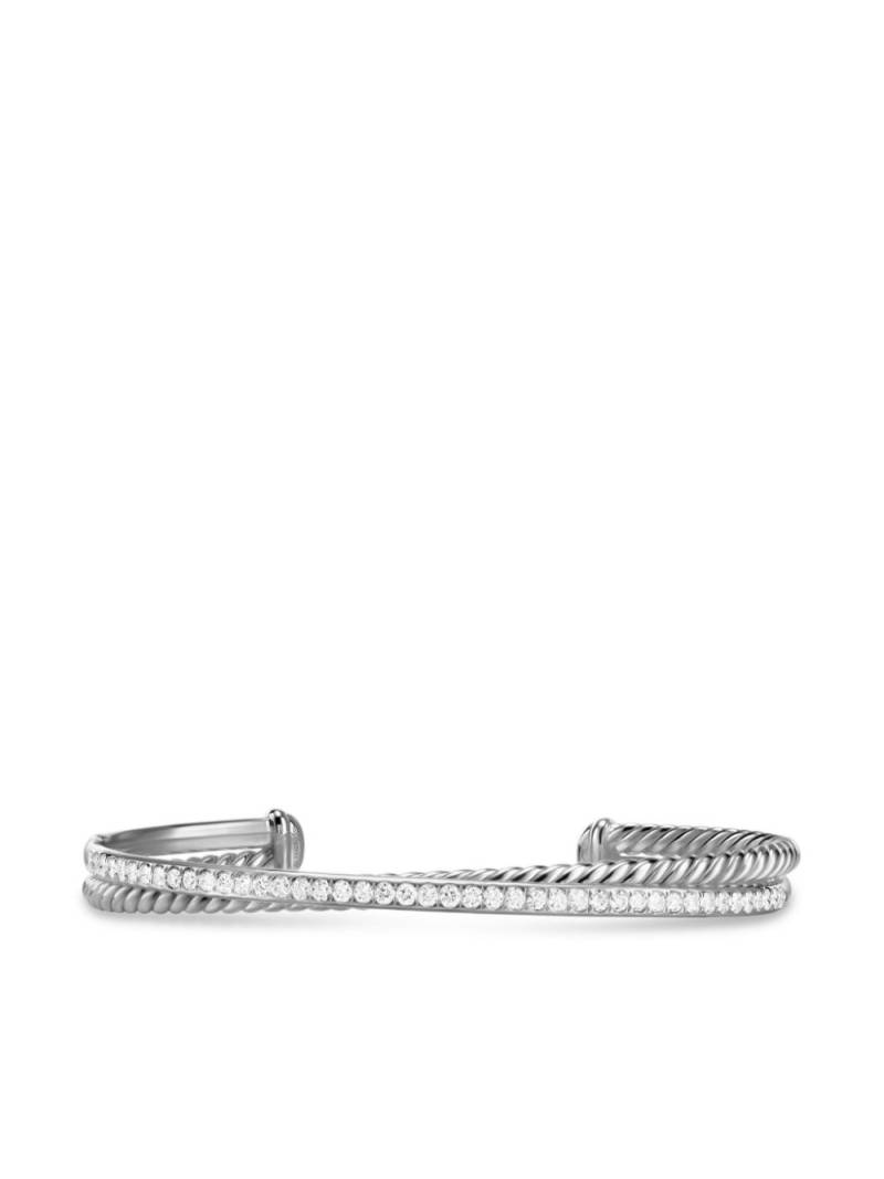 David Yurman Crossover Two Row diamond bracelet - Silver von David Yurman