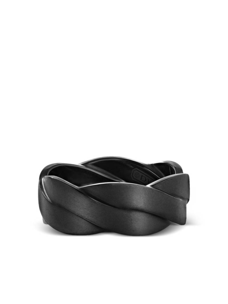 David Yurman Helios™ titanium band ring - Black von David Yurman