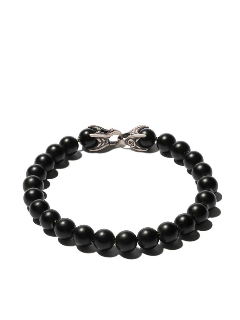 David Yurman sterling silver Spiritual Beads onyx bracelet - Black von David Yurman