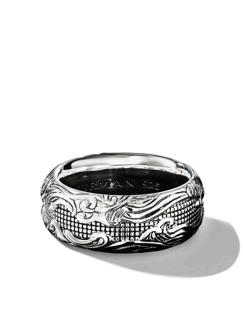 David Yurman sterling silver Waves band ring von David Yurman