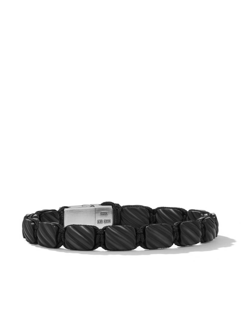 David Yurman Woven Tile titanium bracelet - Black von David Yurman