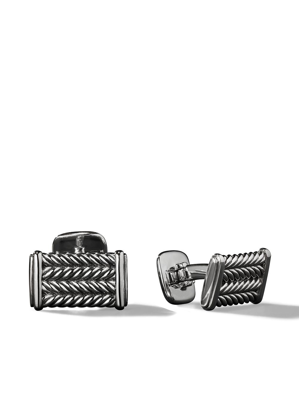 David Yurman sterling silver Chevron cufflinks von David Yurman